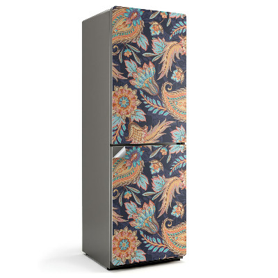 Naklejka na lodówkę Wzór roślinny z ornamentami