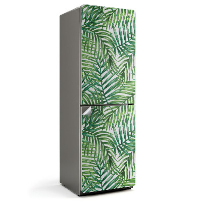 Okleina na lodówkę Liście w tropikalnym wzorze