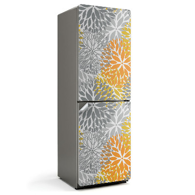 Samoprzylepna naklejka na lodówkę Geometryczne wzory roślinne