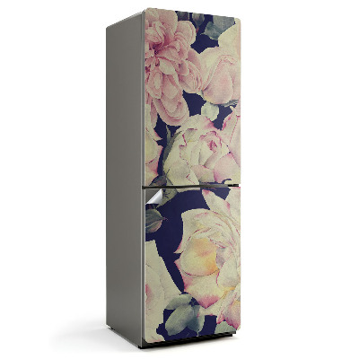 Naklejka tapeta na lodówkę Realistyczny kwiatowy wzór