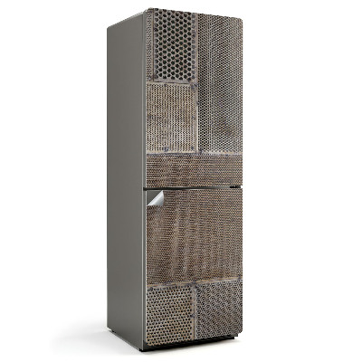 Samoprzylepna naklejka na lodówkę Wzór perforowanej blachy