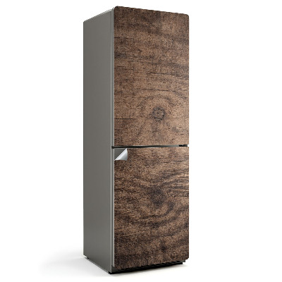 Samoprzylepna naklejka na lodówkę Tekstura drewna z słojami