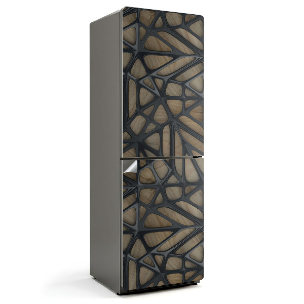 Samoprzylepna naklejka na lodówkę Abstrakcyjny ażurowy wzór