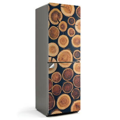 Okleina na lodówkę Układ przekrojów drewna