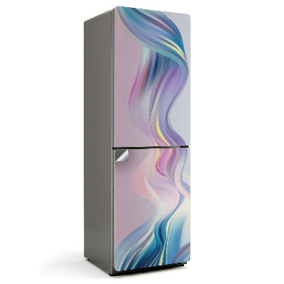 Okleina na lodówkę Fale w pastelowych odcieniach