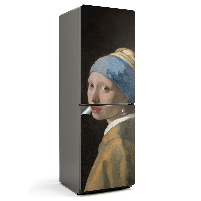 Naklejka na lodówkę Portret dziewczyny z perłą