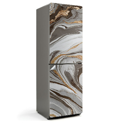 Naklejka tapeta na lodówkę Abstrakcyjne płynne fale