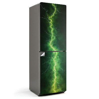 Naklejka tapeta na lodówkę Pionowa błyskawica w chmurach