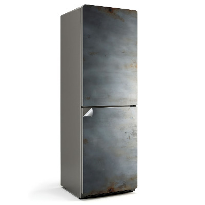 Samoprzylepna naklejka na lodówkę Tekstura metaliczna z rysami