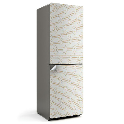 Naklejka na lodówkę Fale i linie w rytmie