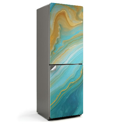 Naklejka na lodówkę Abstrakcyjne fale kolorów