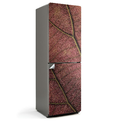 Okleina na lodówkę Tekstura liścia z żyłkami