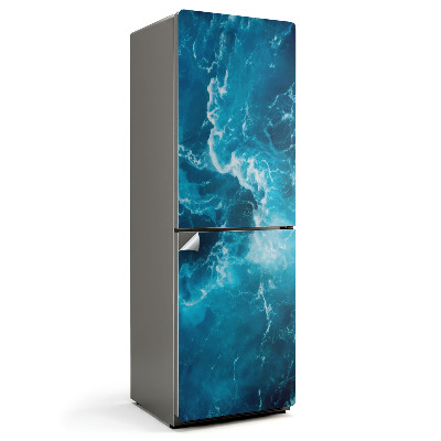 Naklejka tapeta na lodówkę Dynamiczny wzór fal morskich