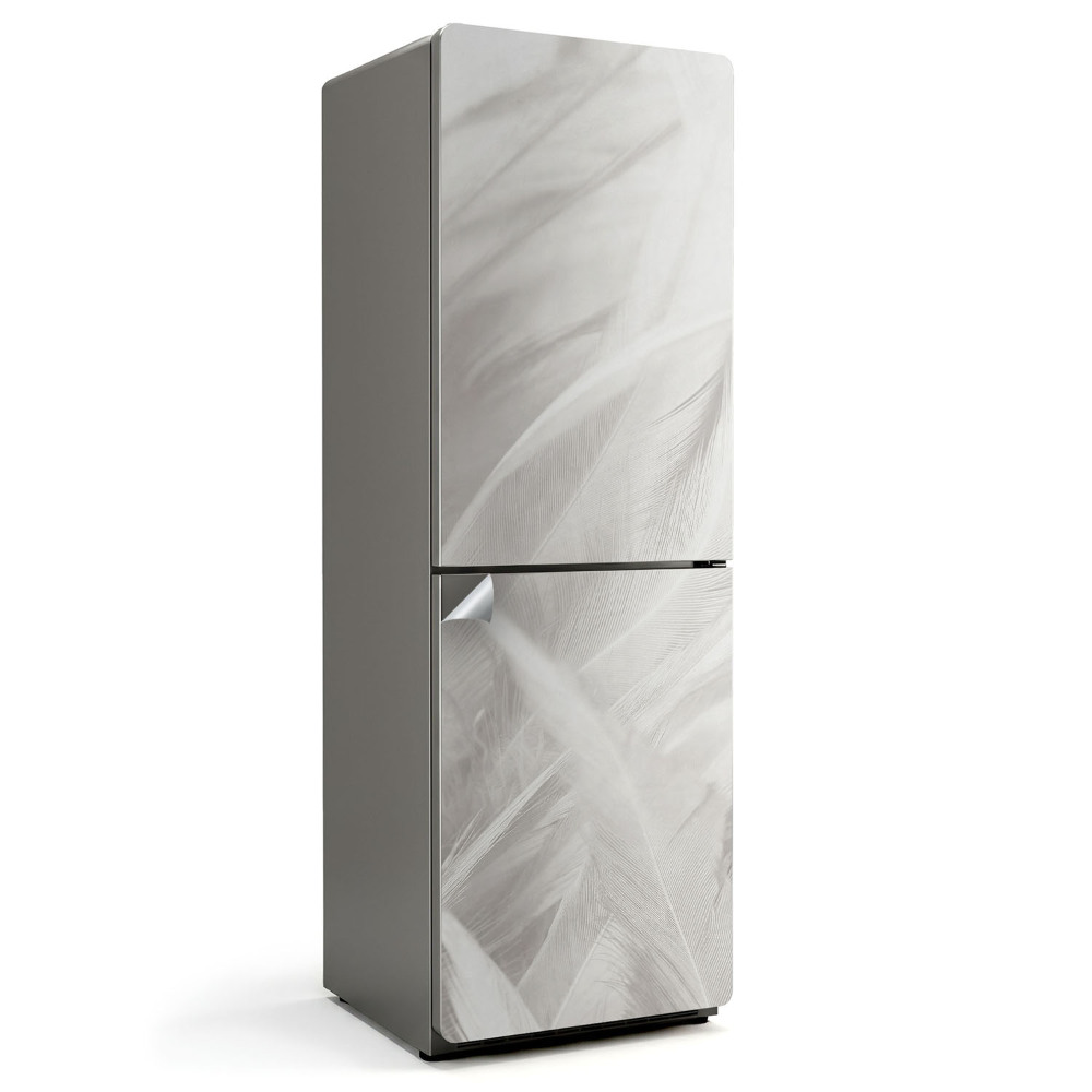 Naklejka tapeta na lodówkę Delikatne pióra w ruchu