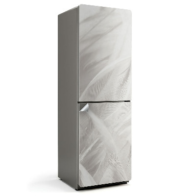 Naklejka tapeta na lodówkę Delikatne pióra w ruchu