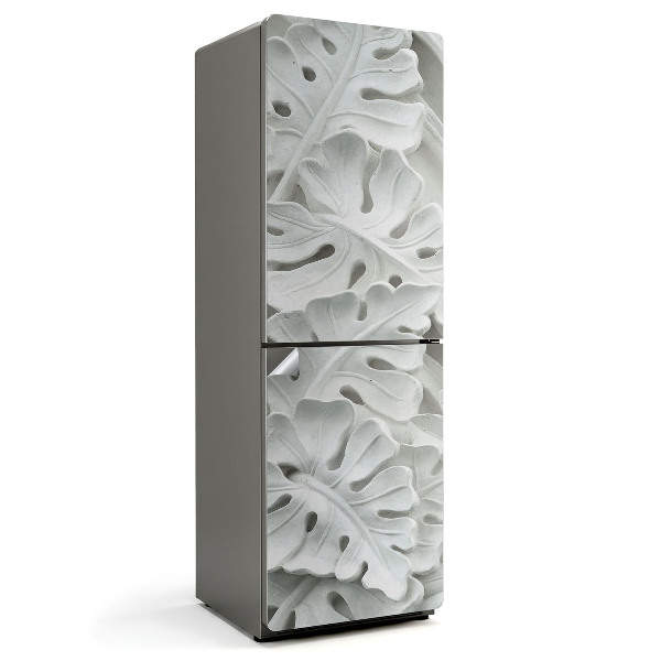 Samoprzylepna naklejka na lodówkę Wzór liści w reliefie