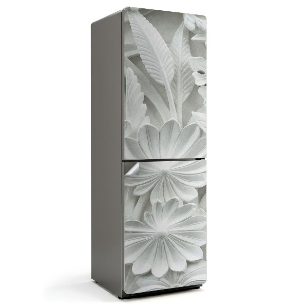 Naklejka tapeta na lodówkę Wzór kwiatowy reliefu