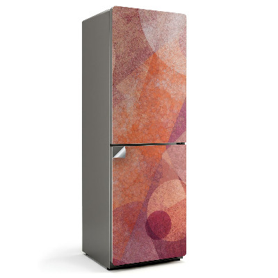 Naklejka tapeta na lodówkę Abstrakcyjny wzór z kręgami