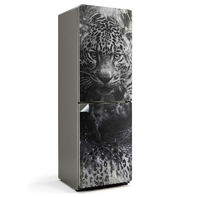 Samoprzylepna naklejka na lodówkę Jaguar w dzikiej naturze