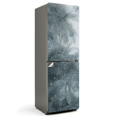 Naklejka tapeta na lodówkę Tropikalne palmy we mgle