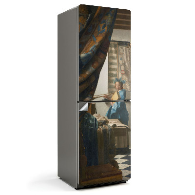 Samoprzylepna naklejka na lodówkę Alegoria malarstwa Jan Vermeer