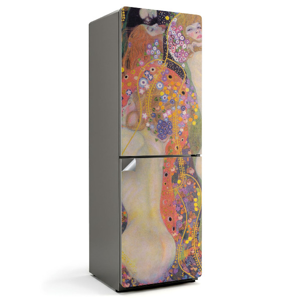 Węże wodne Gustav Klimt Naklejka taoeta na lodówkę