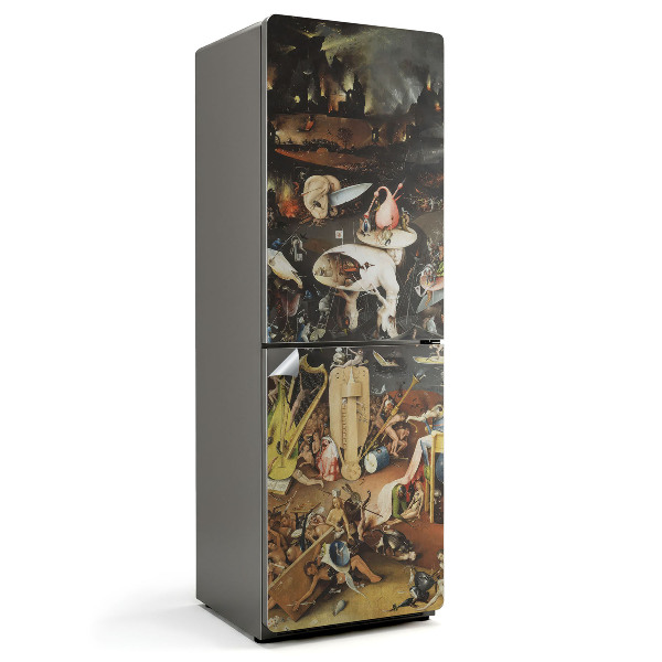 Naklejka tapeta na lodówkę Ogród rozkoszy ziemskich Bosch