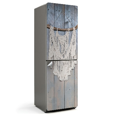 Naklejka tapeta na lodówkę Makrama z frędzlami