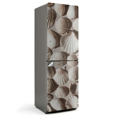 Samoprzylepna naklejka na lodówkę kompozycja ułożona z muszli