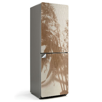 Naklejka tapeta na lodówkę Rozświetlone cienie roślin