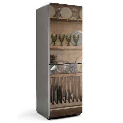 Naklejka na lodówkę Stylowa aranżacja naczyń