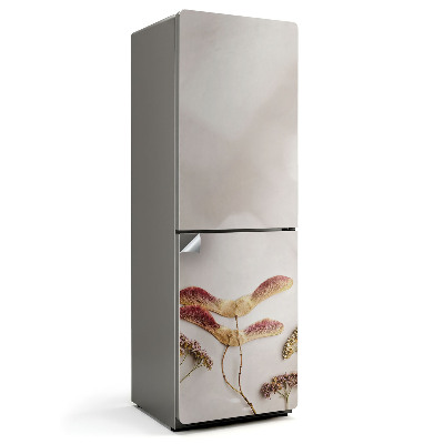 Samoprzylepna naklejka na lodówkę Minimalistyczny roślinny układ