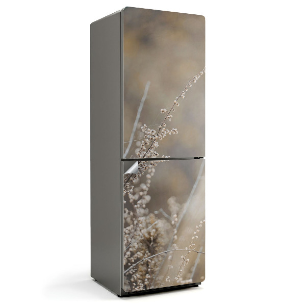 Okleina na lodówkę Delikatna drobna roślinność