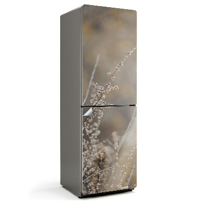 Okleina na lodówkę Delikatna drobna roślinność