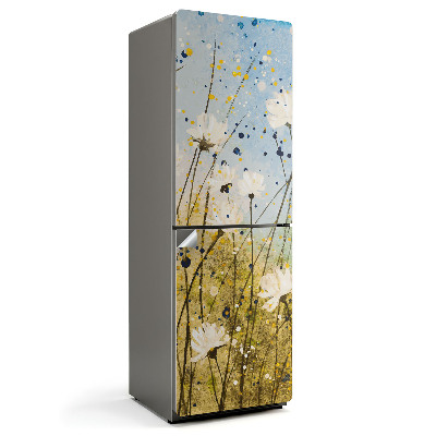 Okleina na lodówkę Akwarelowa delikatna łąka