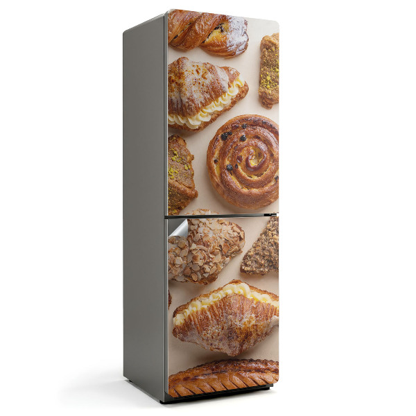 Naklejka na lodówkę Pyszne słodkie wypieki