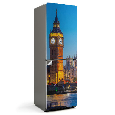 Samoprzylepna naklejka na lodówkę Big ben w Londynie nocą