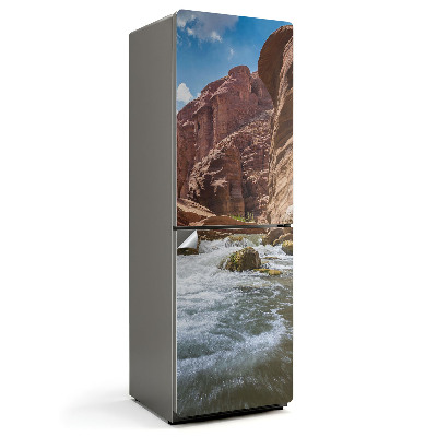 Okleina na lodówkę Wąwóz z płynącą wodą