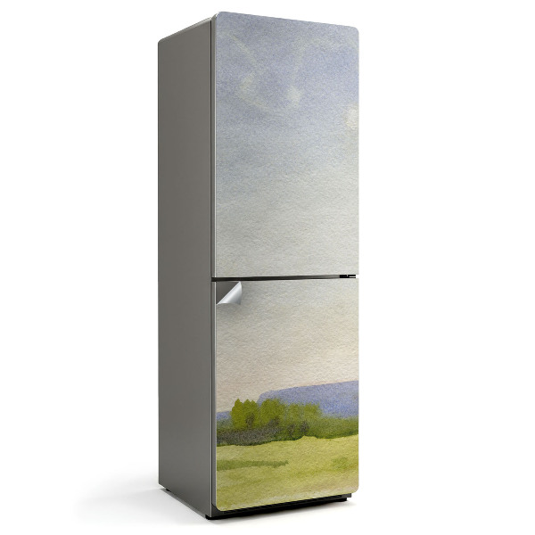 Naklejka tapeta na lodówkę Minimalistyczny pejzaż