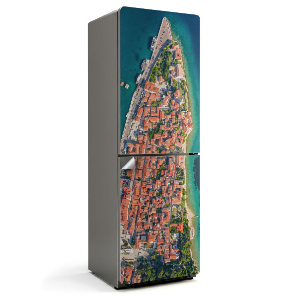 Naklejka na lodówkę Widok z góry na półwysep