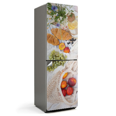 Naklejka na lodówkę Letnie smaki na stole