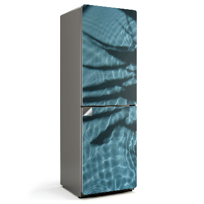 Okleina na lodówkę Fale na wodzie z cieniami