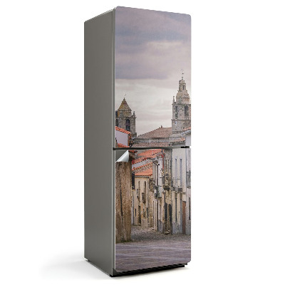 Naklejka tapeta na lodówkę Urokliwa uliczka miasteczka