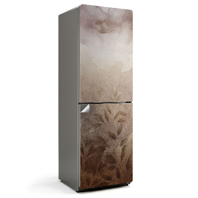 Samoprzylepna naklejka na lodówkę Akwarelowy wzór roślinny