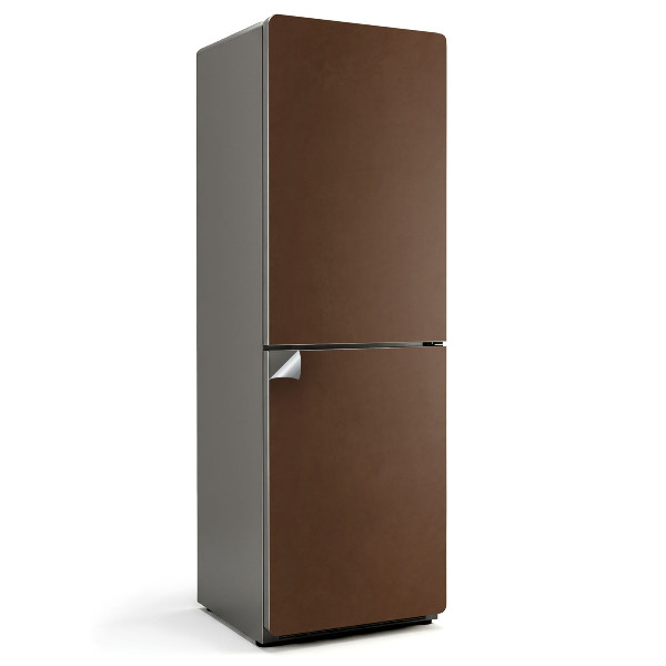 Naklejka tapeta na lodówkę Kolor Brązowy