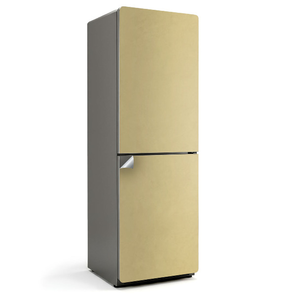 Okleina na lodówkę Kolor pastelowy żółty