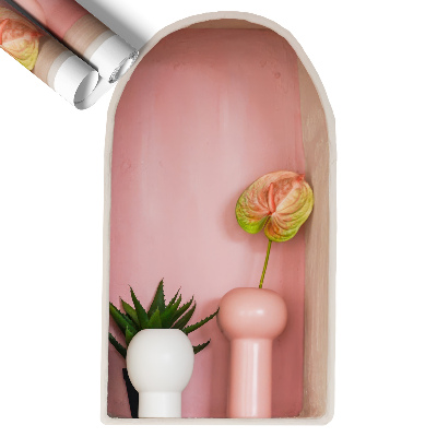 Ozdobna naklejka na ścianę 3D 58x100 Subtelna roślinność