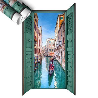 Plakat okno z widokiem 58x100 Malowniczy kanał