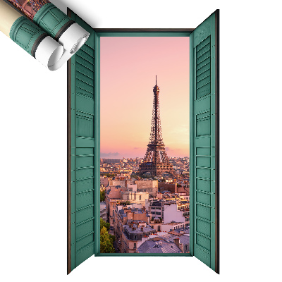 Plakat okno z widokiem 59x100 Miejskie okno