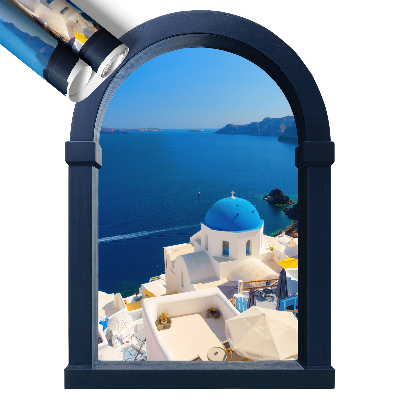 Plakat okno z widokiem 72x100 Śródziemnomorski widok